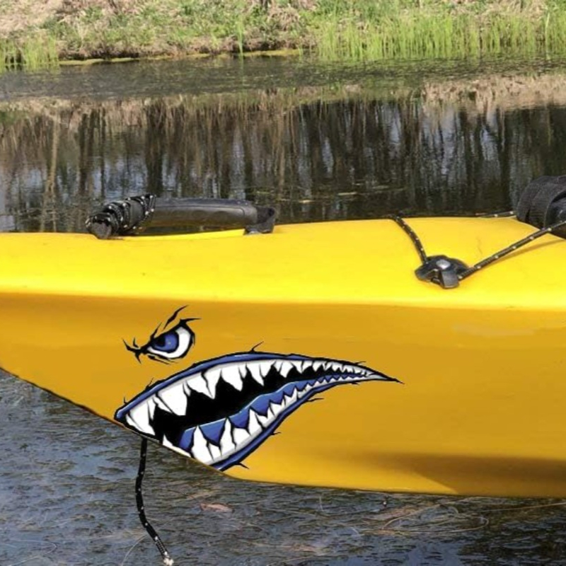 2PCS Shark Teeth Mouth Boat St - Fishing Boat Paddle ulasan dan harga