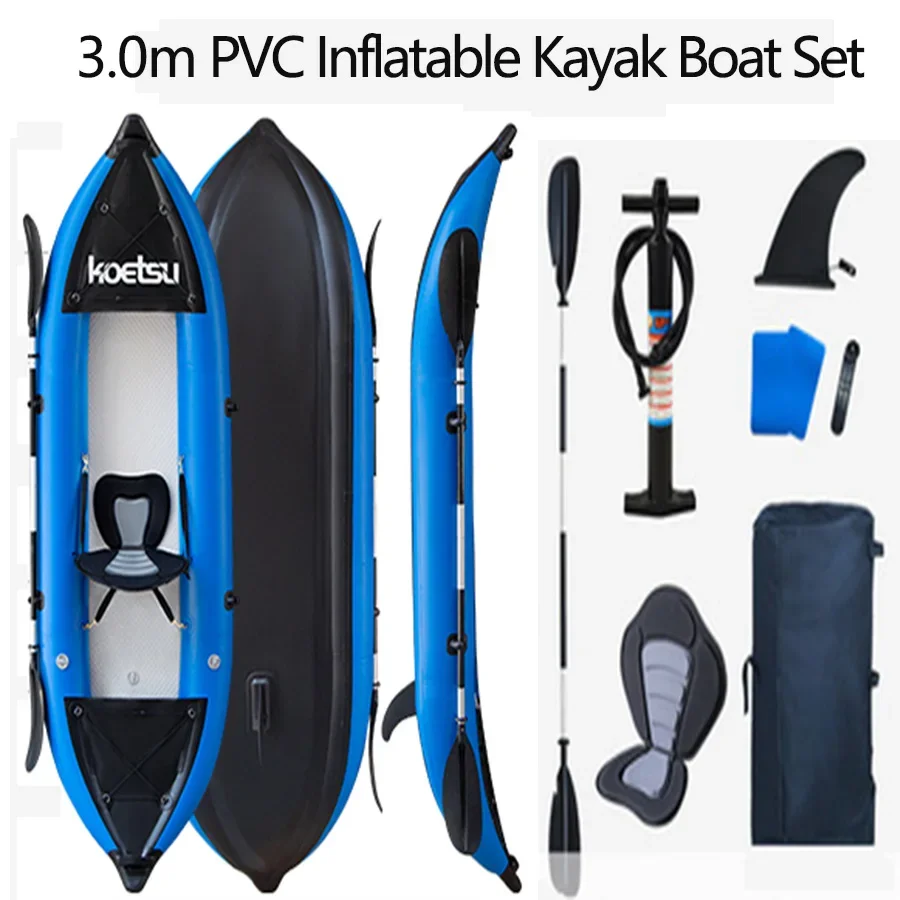 KOETSU 1-2 Persons Inflatable  - Fishing Boat Paddle ulasan dan harga