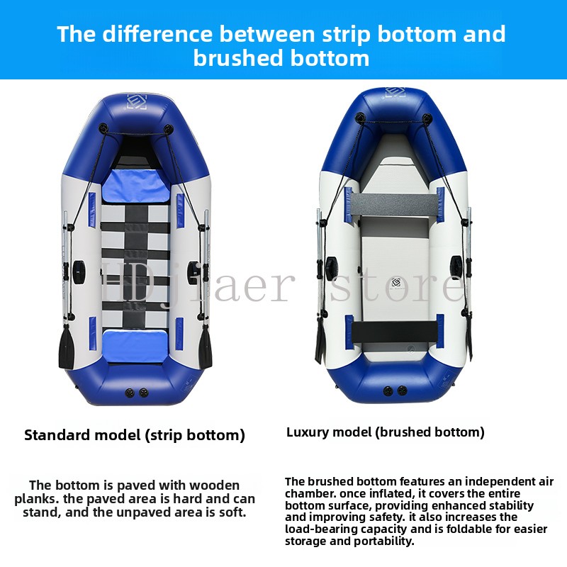 Inflatable Boat with Hard Bott - Fishing Boat Inflatable ulasan dan harga